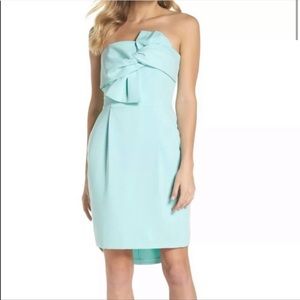 Adelyn Rae Strapless Mint Dress